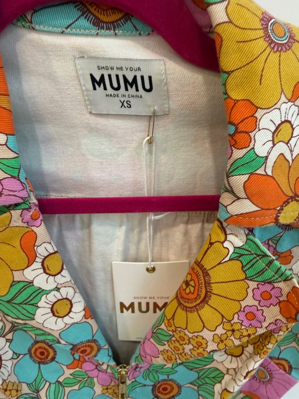Show Me Your Mumu Multicolor Floral Zip Romper - Picture 2 of 7